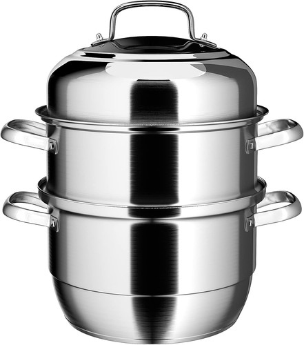 Tier steamer pot stainless - 3,