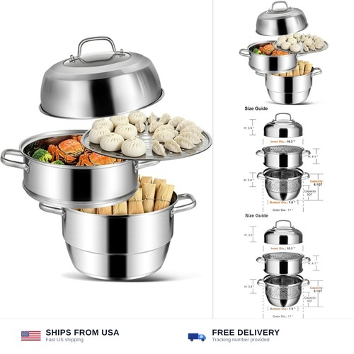 Tier induction steamer - tier, pot